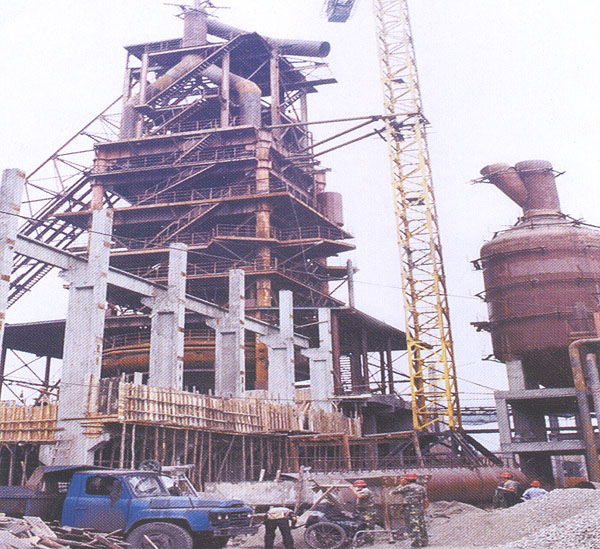 黑龙江省鸡西北钢450立方米高炉承台.